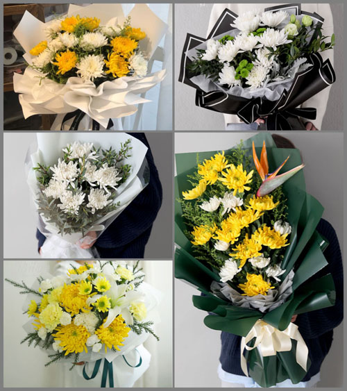 河南南阳社旗县郝寨镇王十里村白事花束代送